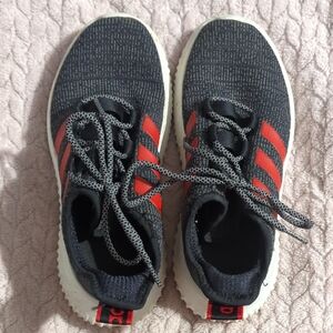 Adidas Black and Red Sneakers Lightweight Breathable Design